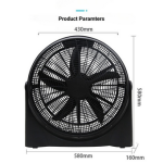 20 inch household floor fan - Image 3