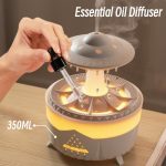 UFO Raindrop Remote Control Aroma Diffuser Electric Ultrasonic Air Humidifier Creative Water Drop Home Essential Oil Diffuser - Image 6