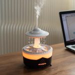 UFO Raindrop Remote Control Aroma Diffuser Electric Ultrasonic Air Humidifier Creative Water Drop Home Essential Oil Diffuser - Image 2